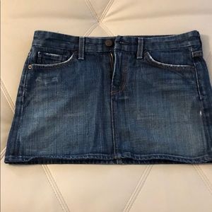 NWOT CITIZENS OF HUMANITY MINI DENIM SKIRT!